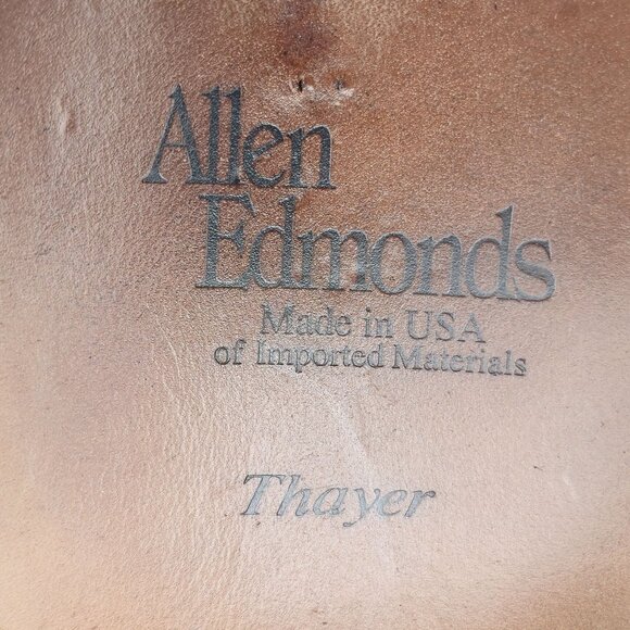 Allen Edmonds Men's 9B Black Calf Leather Dress Shoes Thayer Monk Strap Loafers - Picture 12 of 13